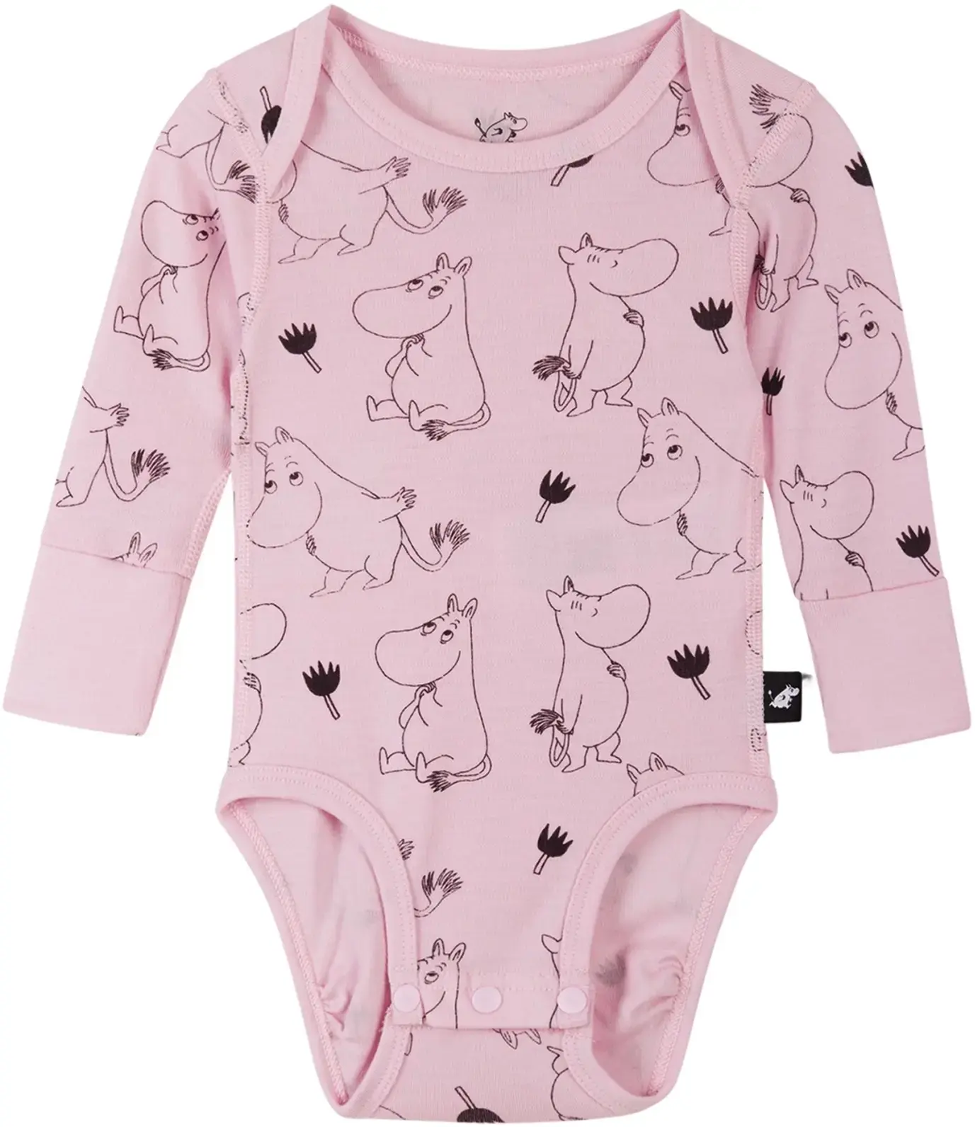 Dětské body Reima Moomin Raraste - pale rose 62-68