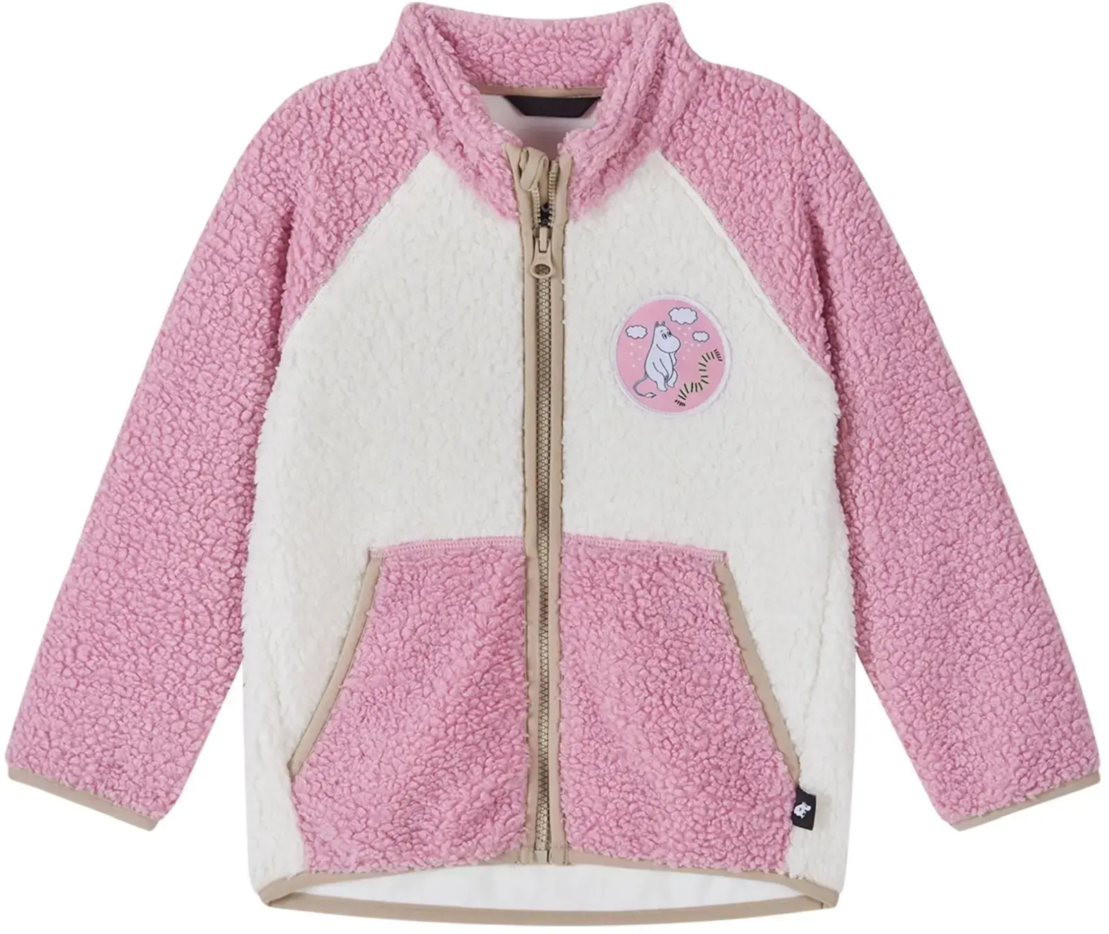 Dětský fleecový svetr Reima Moomin Kramgo - grey pink 80