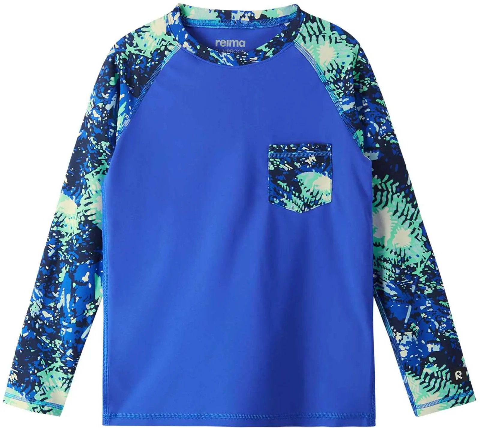 Dětské UV triko s dlouhým rukávem Reima Kroolaus - Sparkly Blue 164
