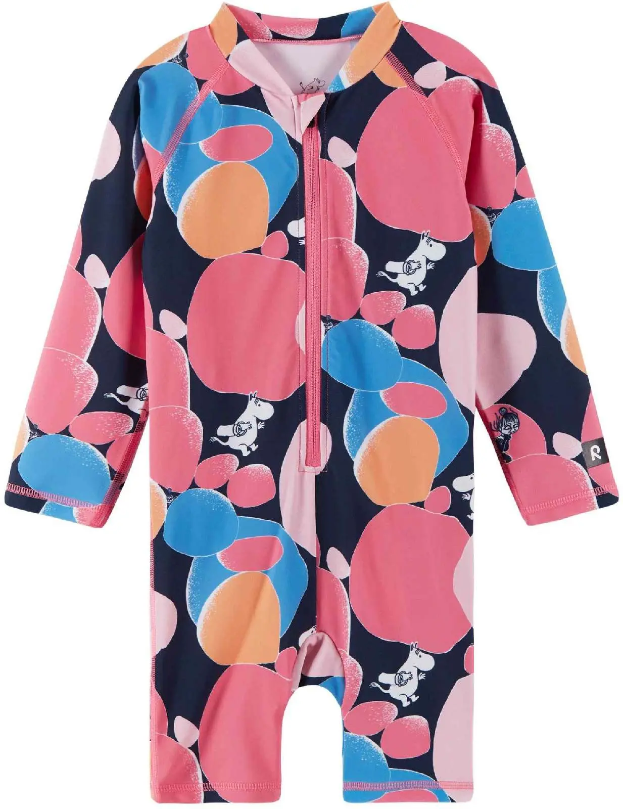 Dětský softshellový overal Reima Moomin Sandig - Soft Coral 92
