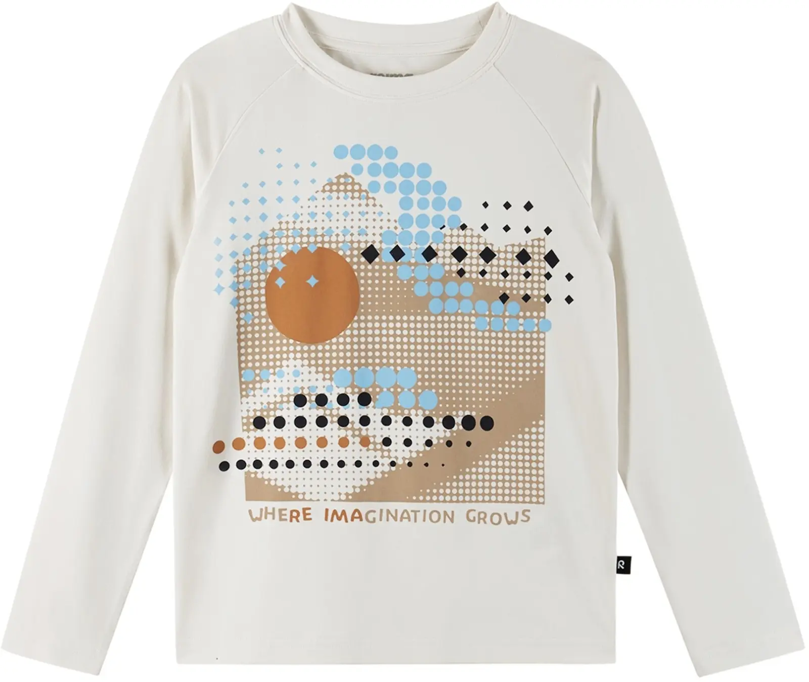 Dětské tričko s dlouhým rukávem Reima Koulussa - Off white 146