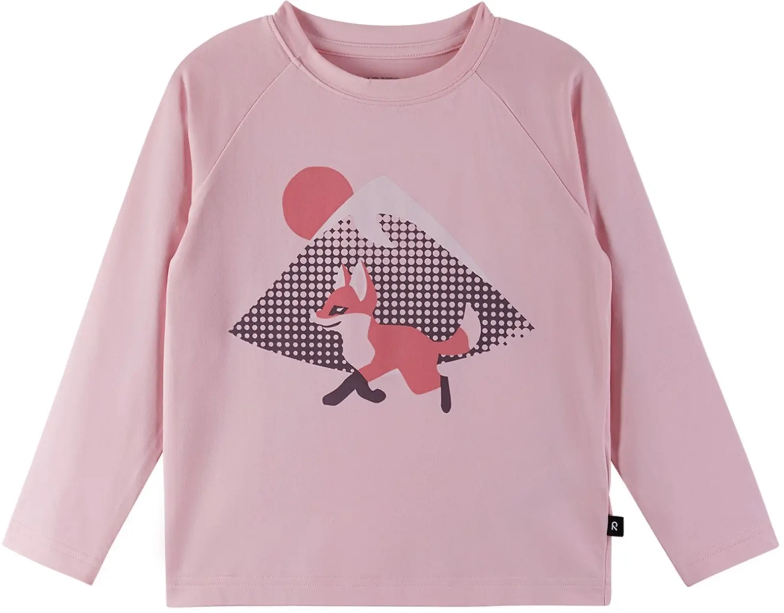Dětské tričko s dlouhým rukávem Reima Kouluun - Pale Rose 110