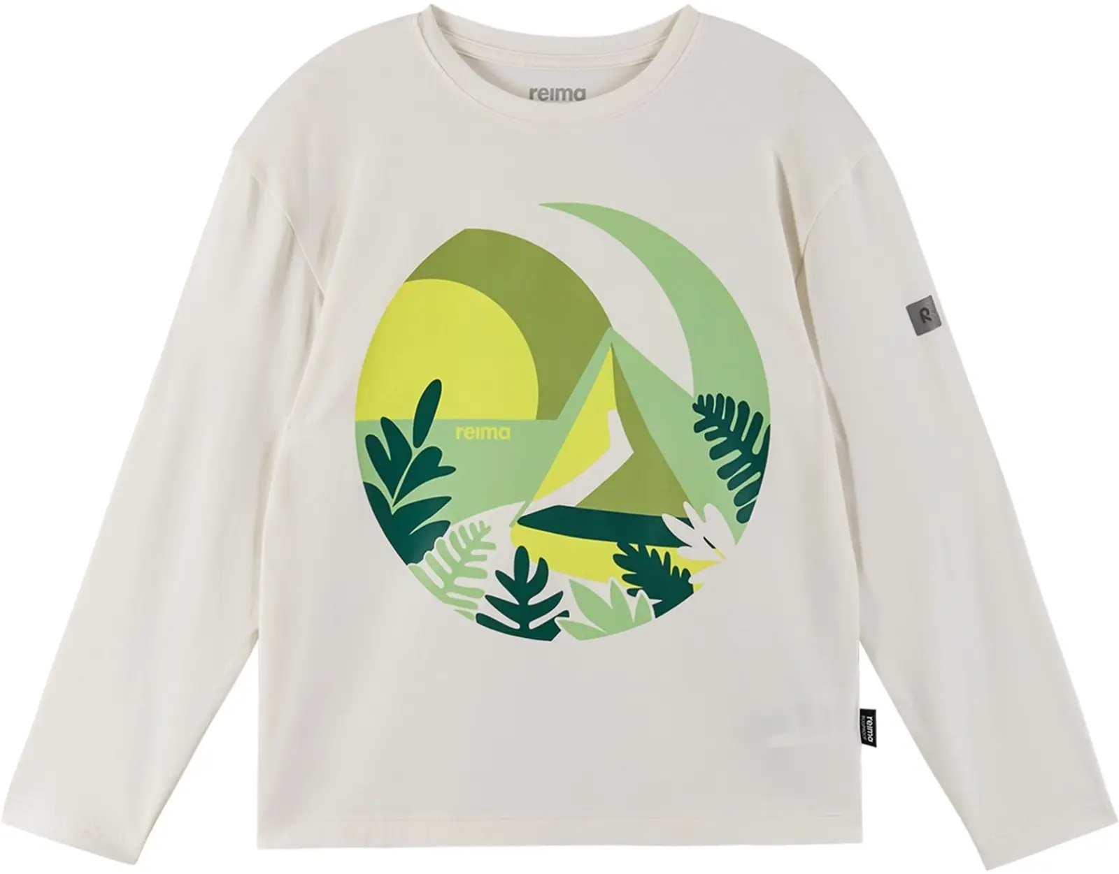 Dětské triko s dlouhým rukávem Reima Inista - Off white 128