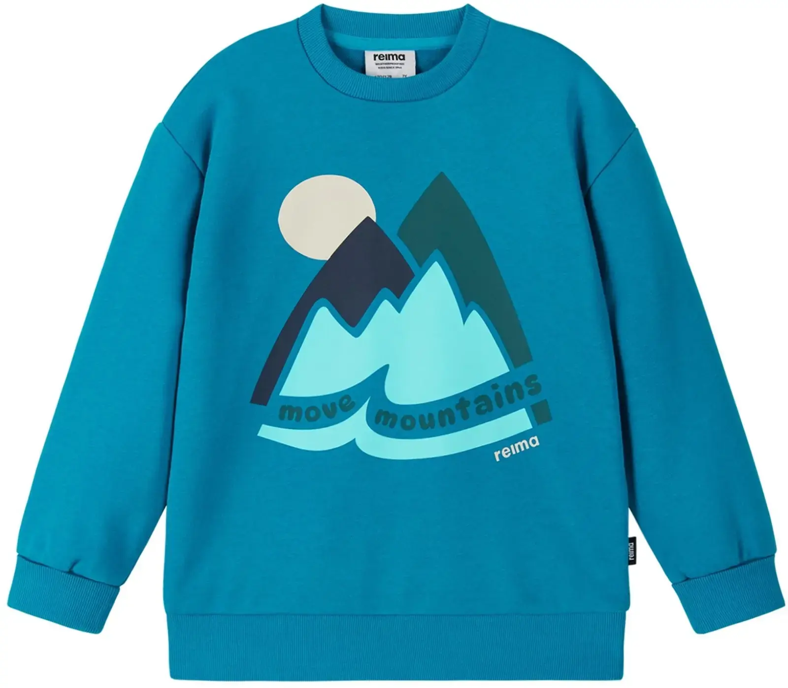 Dětská mikina Reima Collari - aquatic blue 158-164