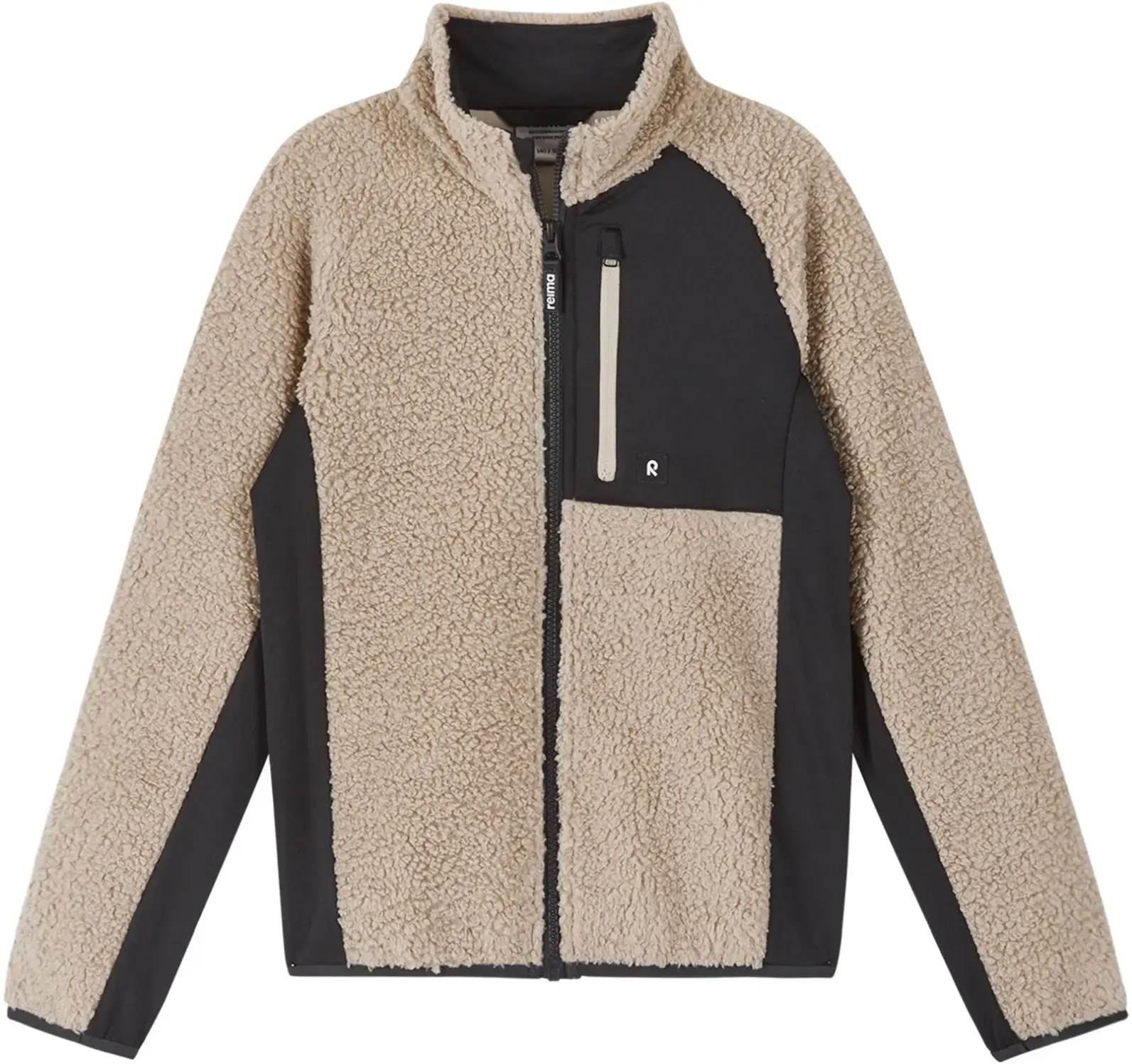 Dětský fleecový svetr Reima Puhku - earthy beige 140
