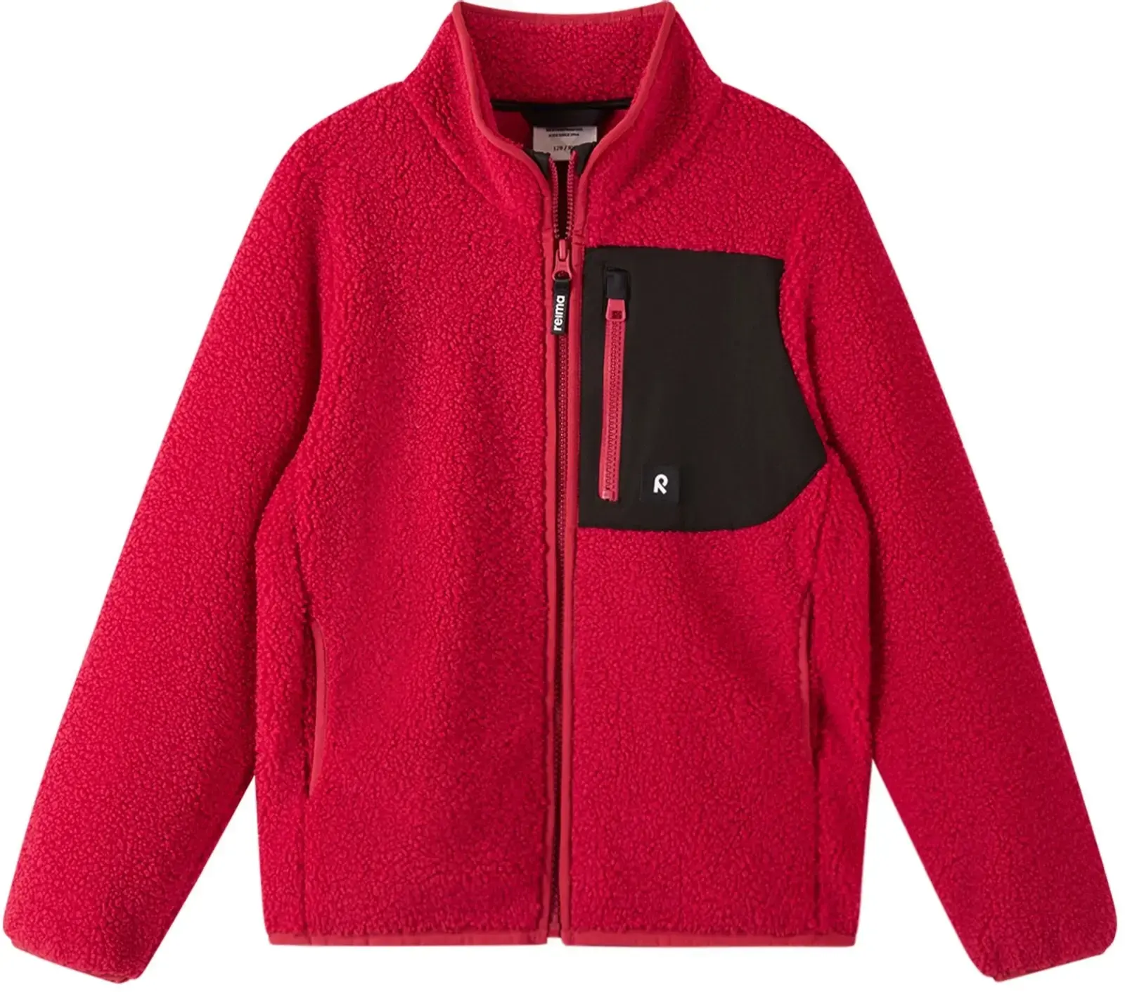 Dětský fleecový svetr Reima Turina - cranberry 128