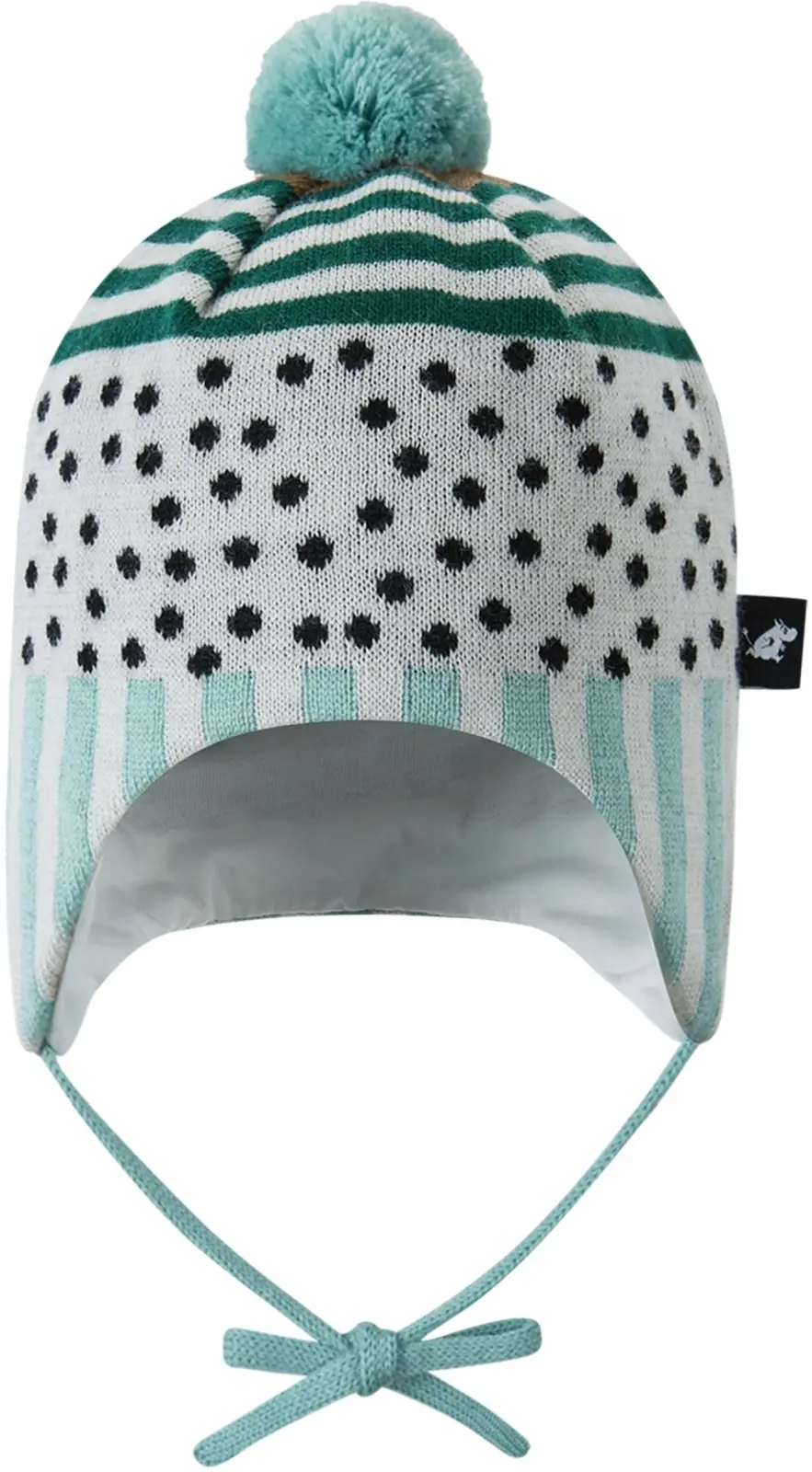 Dětská zimní čepice Reima Moomin Yngst - Cool green 40-42