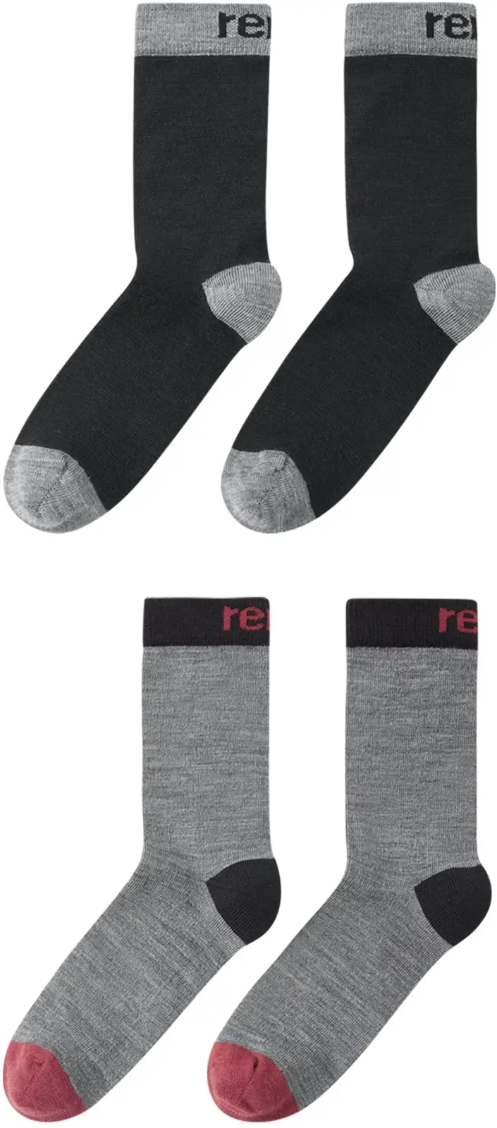Dětské ponožky Reima Parit - Black 34-37