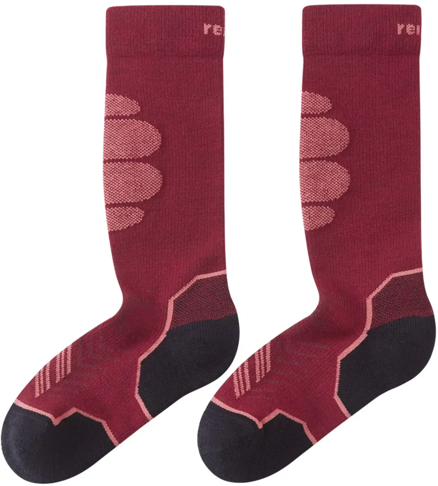 Dětské ponožky Reima Atleetti - cranberry 34-37