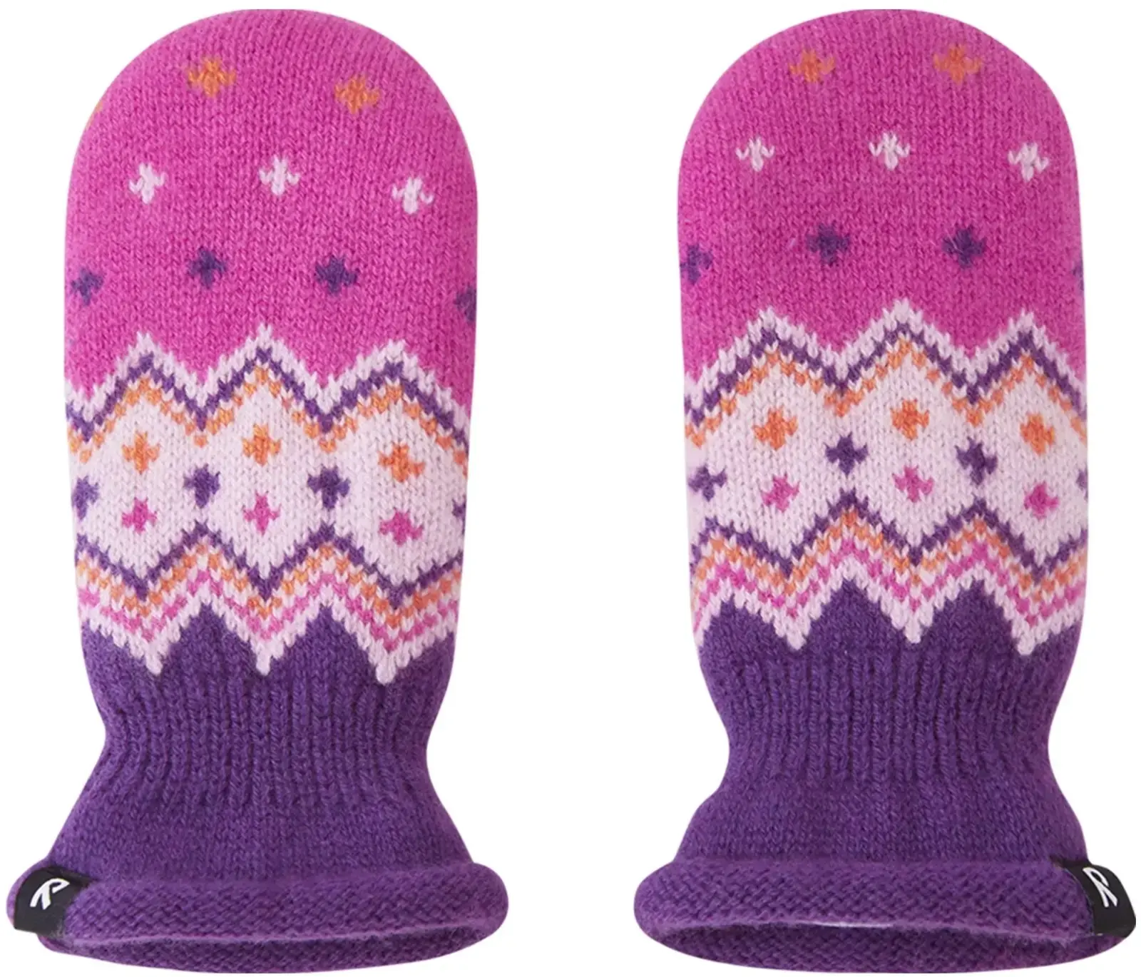 Dětské pletené palčáky Reima Lapanen - plum purple 2