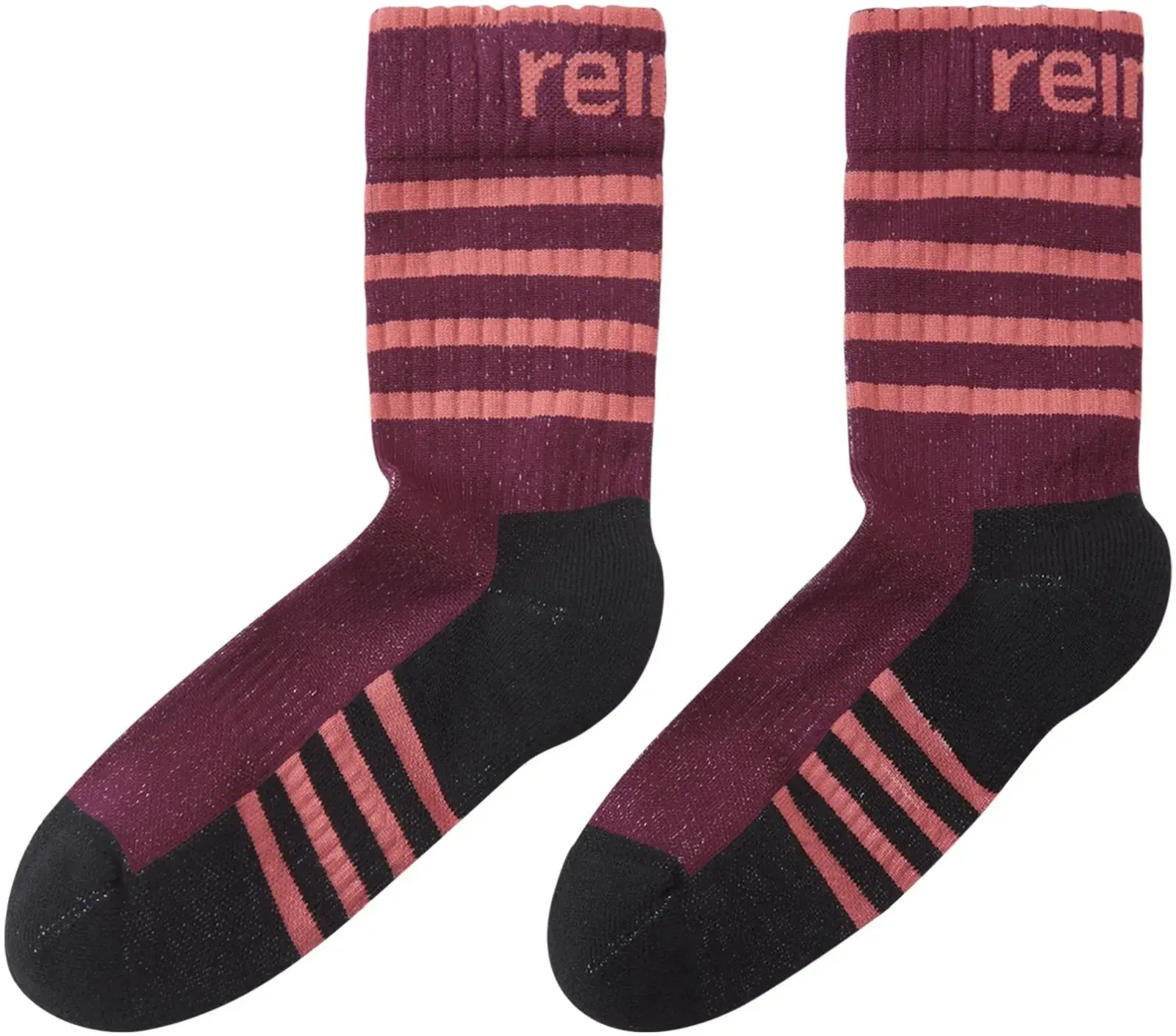 Dětské ponožky Reima Samoten - maroon 30-33