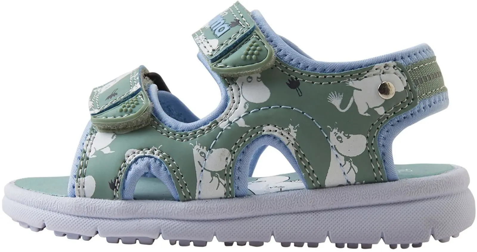 Dětské sandály Reima Moomin Bungee - Stone Green 28
