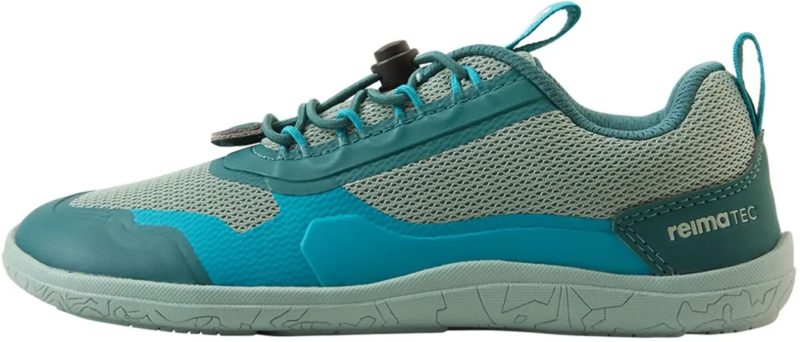 Dětské barefoot boty s membránou Reima Tallustelu - stone green 33