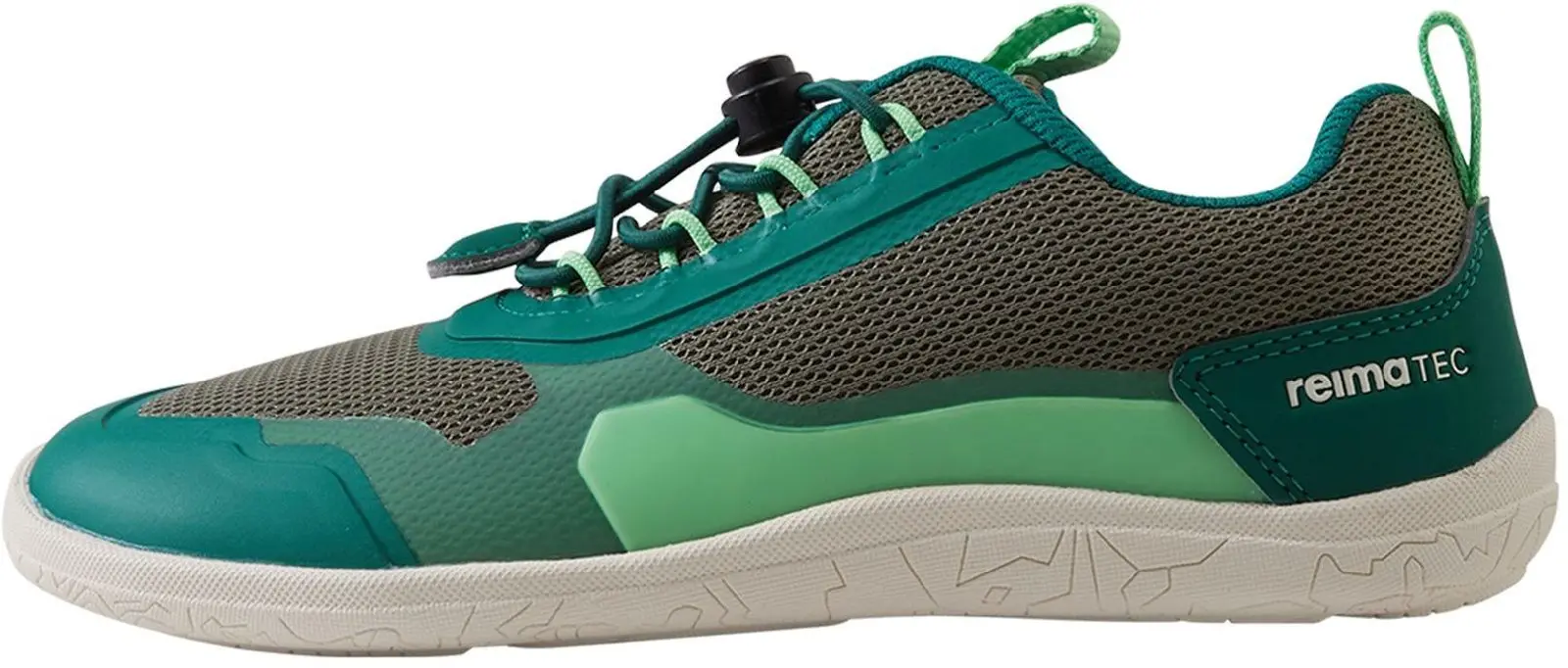 Dětské barefoot boty s membránou Reima Tallustelu - Greyish green 35
