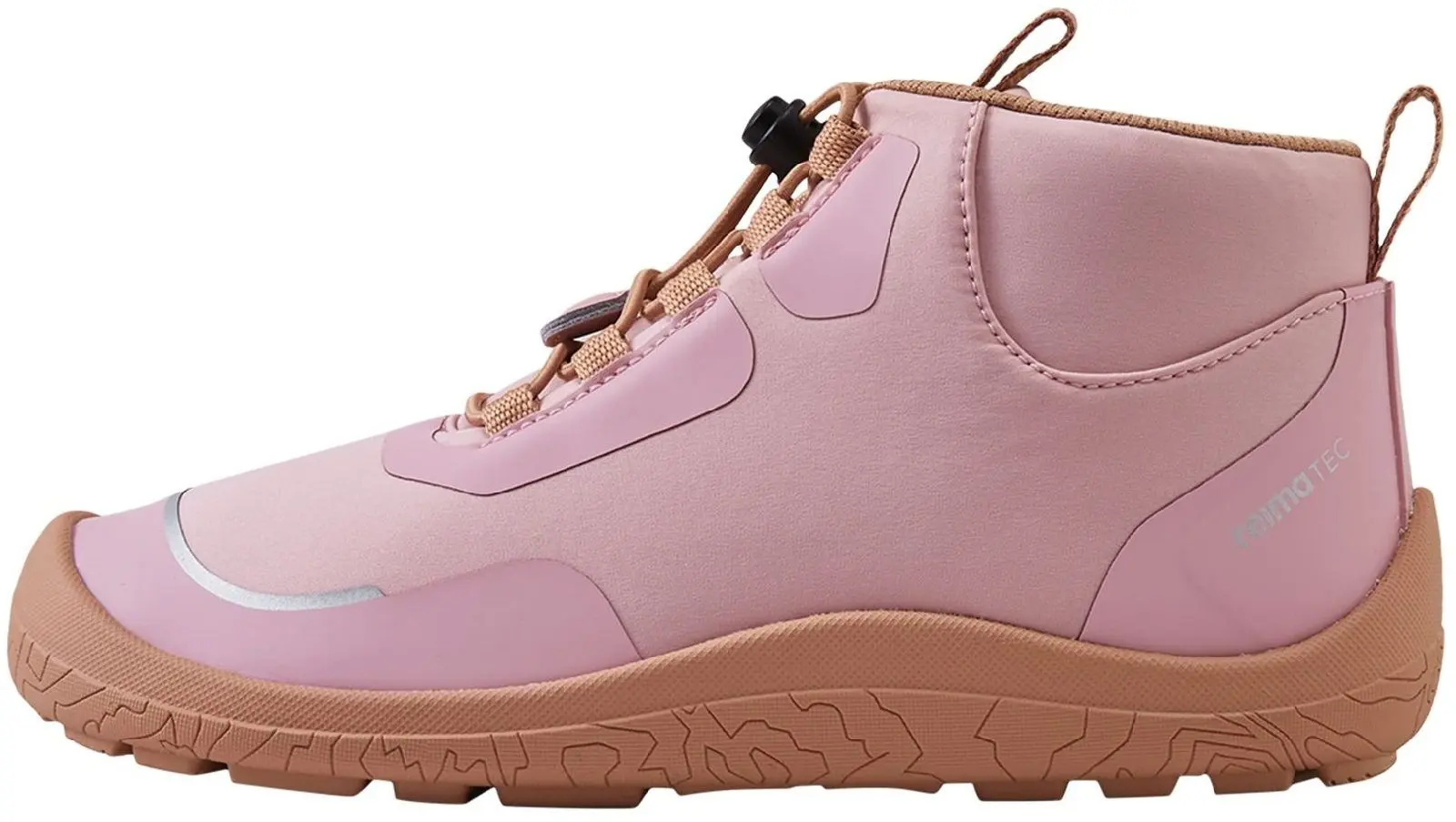 Dětské barefoot boty s membránou Reima Loikkii - Grey Pink 33