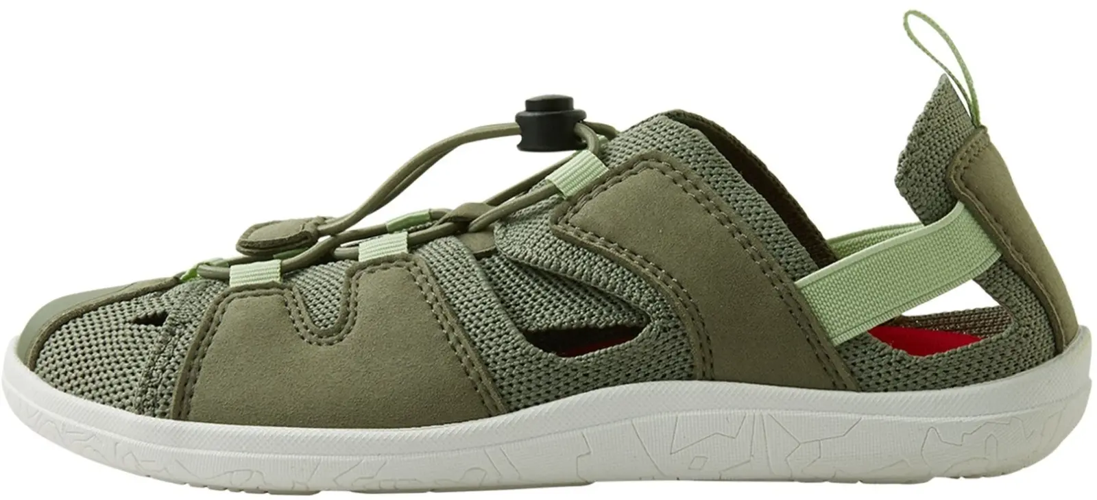 Dětské barefoot sandály Reima Valoa - Greyish green 34
