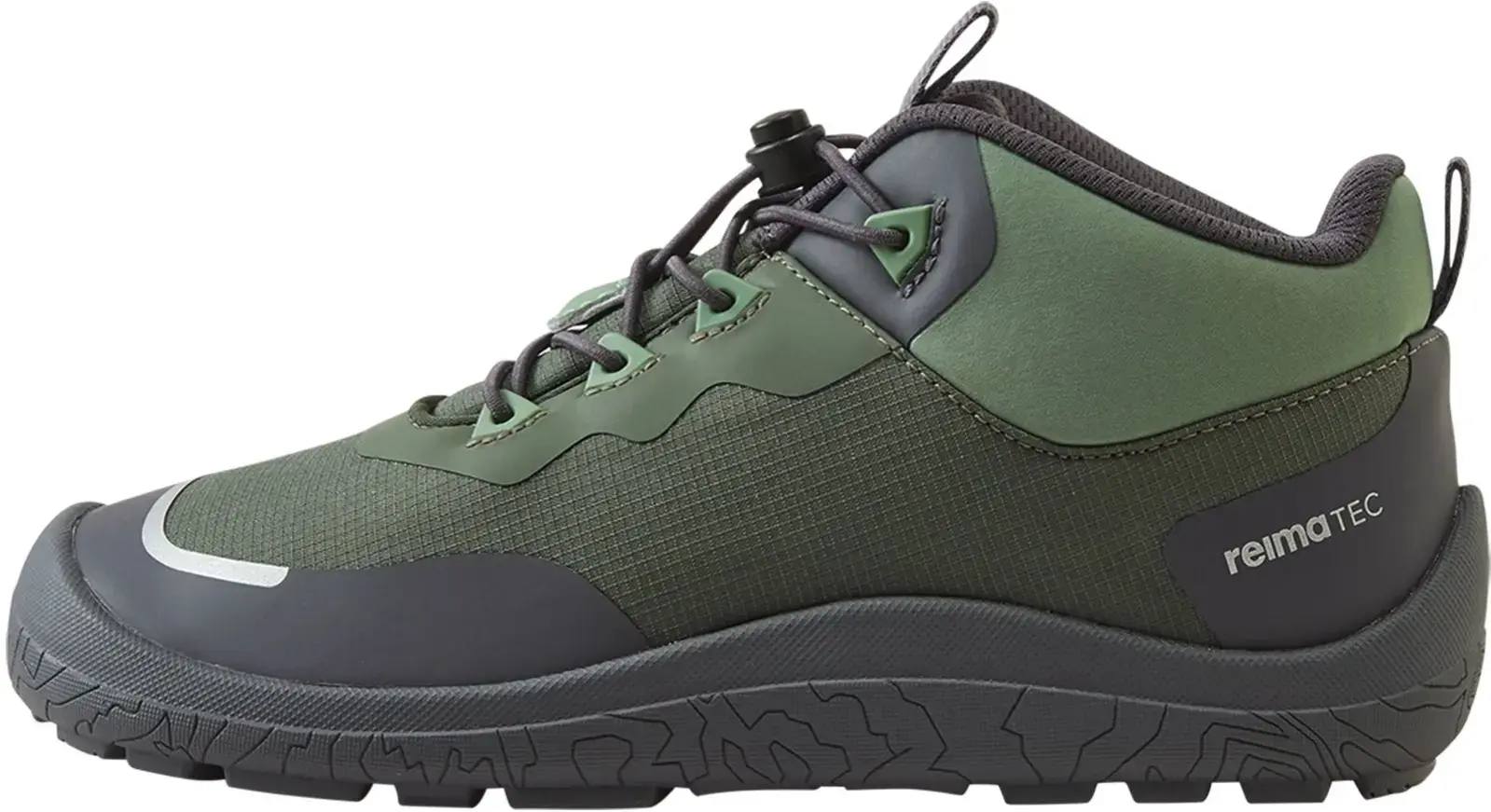 Dětské barefoot boty s membránou Reima Sankari - thyme green 38