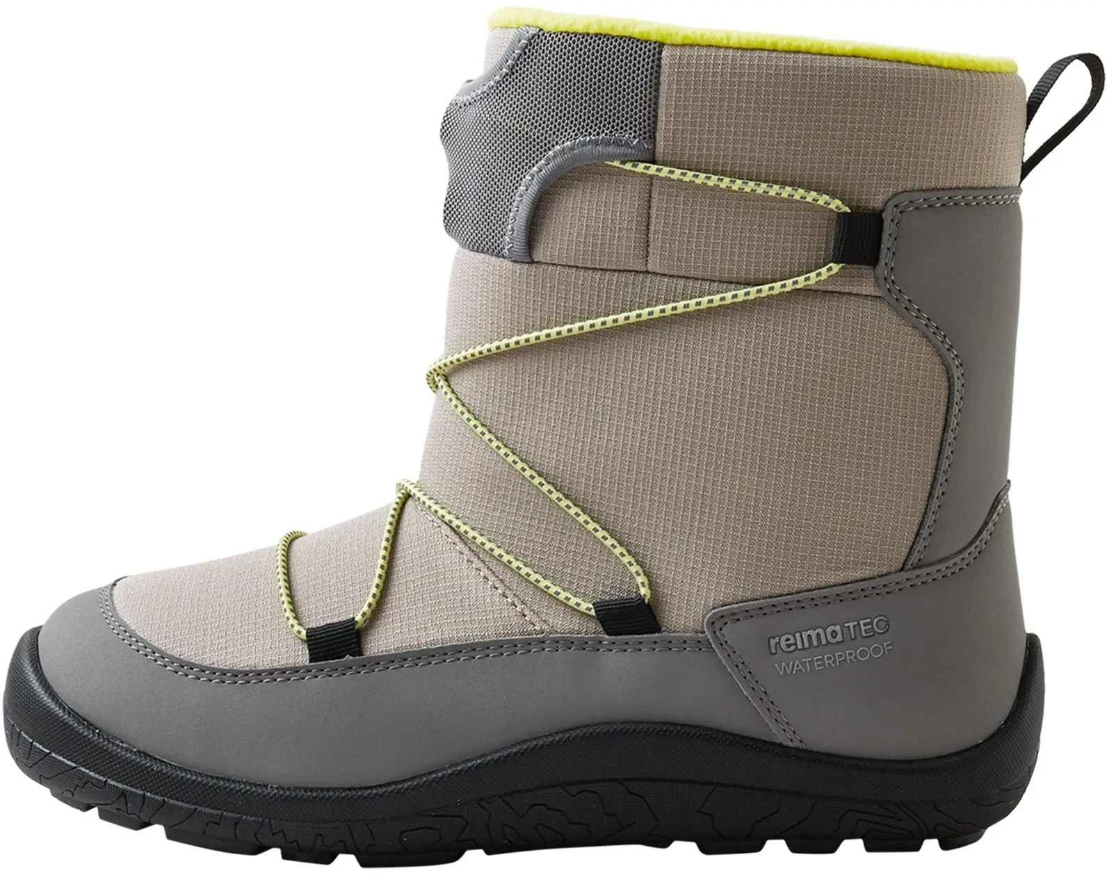 Dětské zimní barefoot boty s membránou Reima Ensilumi Junior - Earthy Beige 34