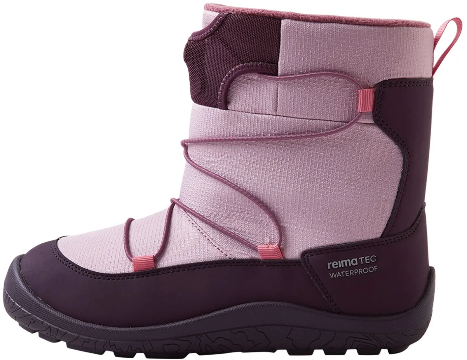 Dětské zimní barefoot boty s membránou Reima Ensilumi Junior - Deep purple 33
