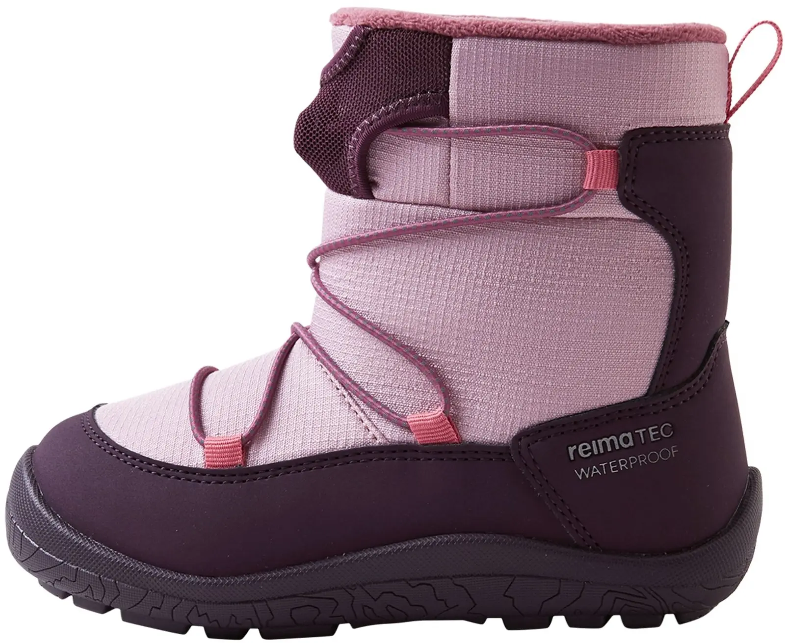 Dětské zimní barefoot boty s membránou Reima Ensilumi Kids - Deep purple 22