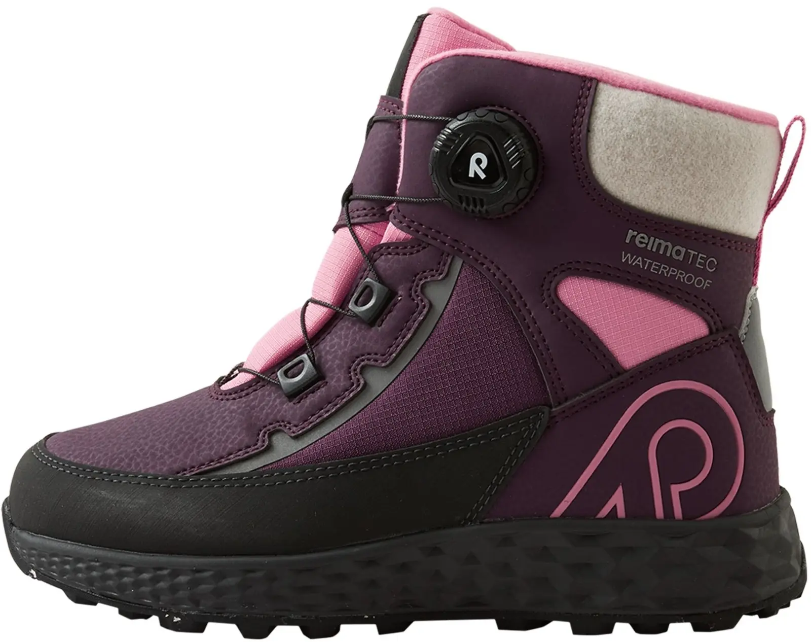 Dětské boty s membránou Reima Hallava Quicklock - Deep purple 36