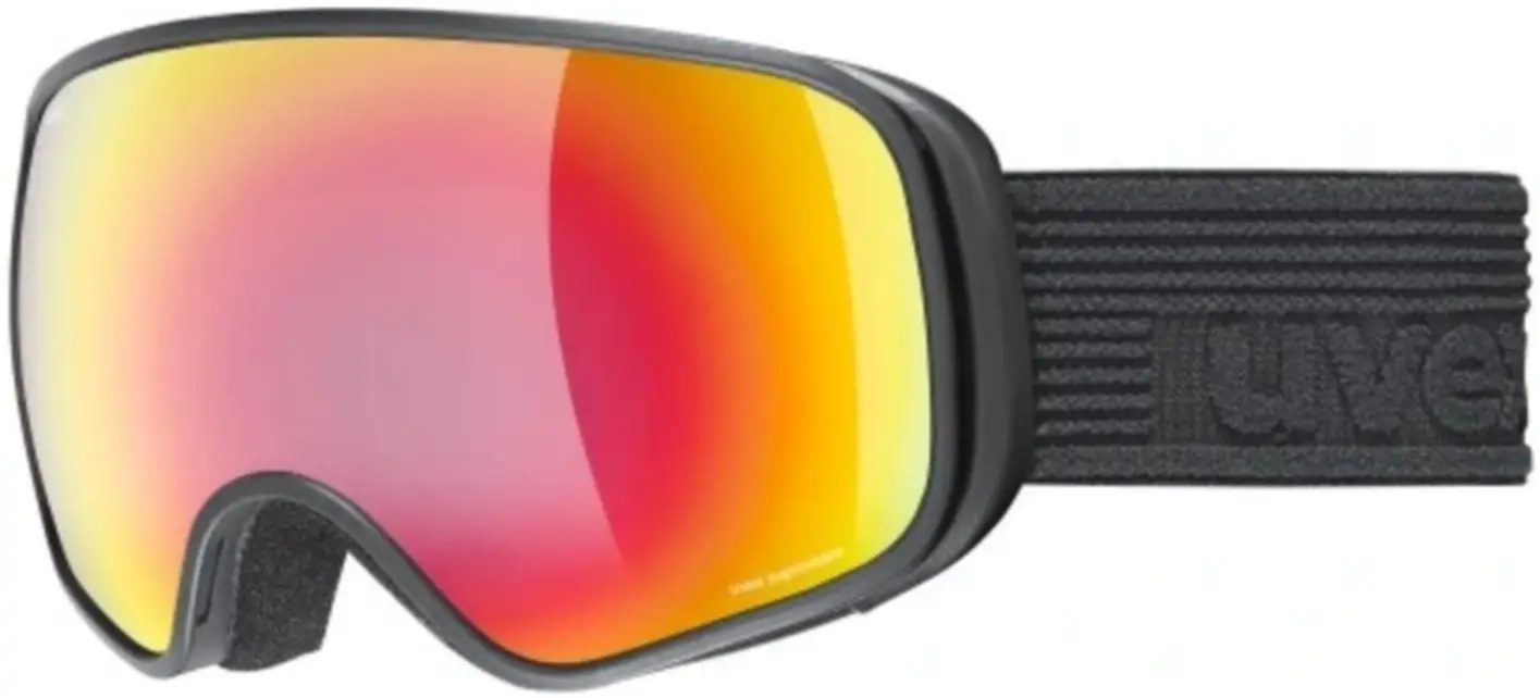 Dětské lyžařské brýle Uvex Scribble FM Sphere - black/mirror rainbow/clear (S2) uni