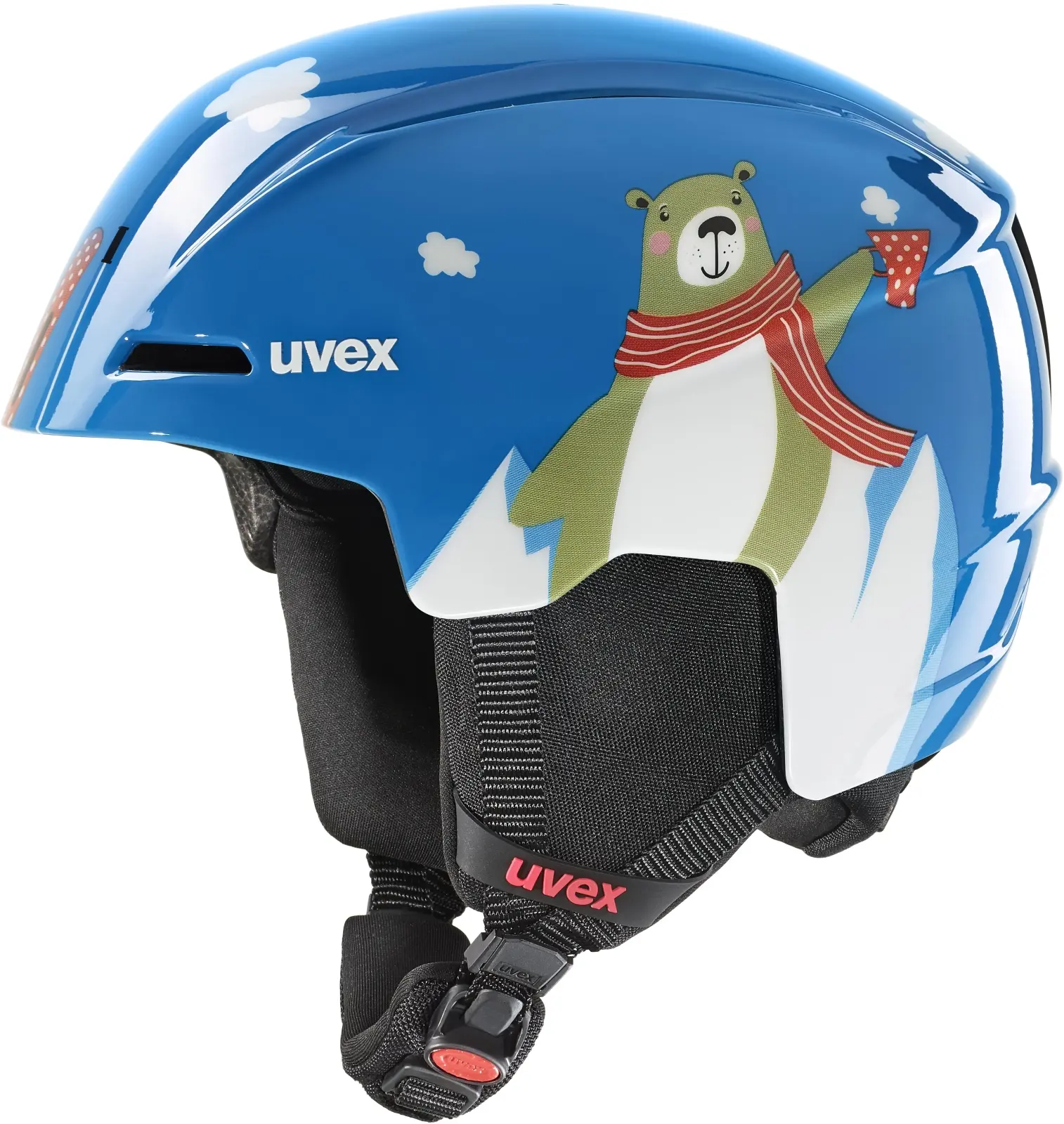 Dětská lyžařská helma Uvex Viti - blue bear 46-50