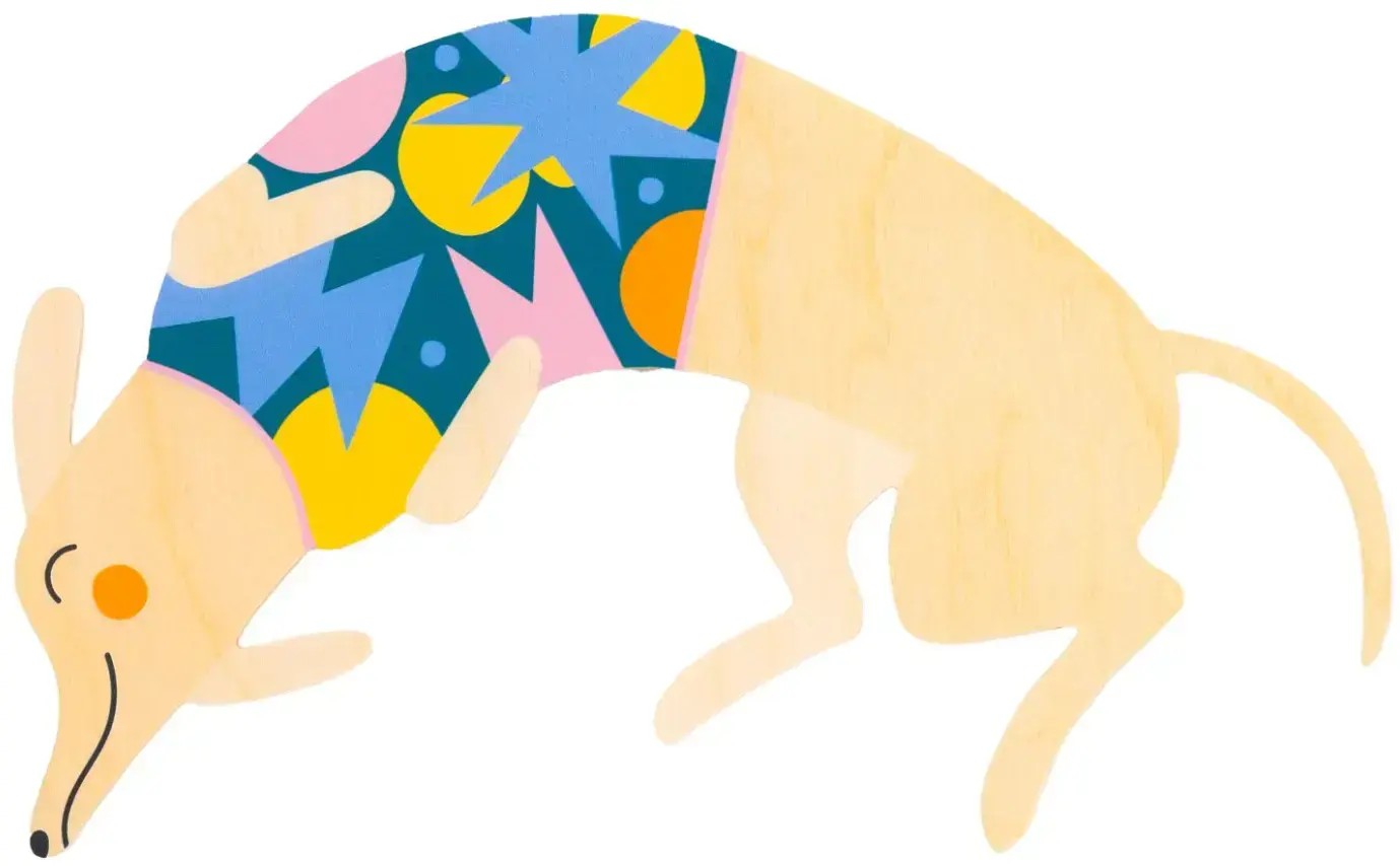 Ozdoba na zeď Milin Winston the sausage dog uni