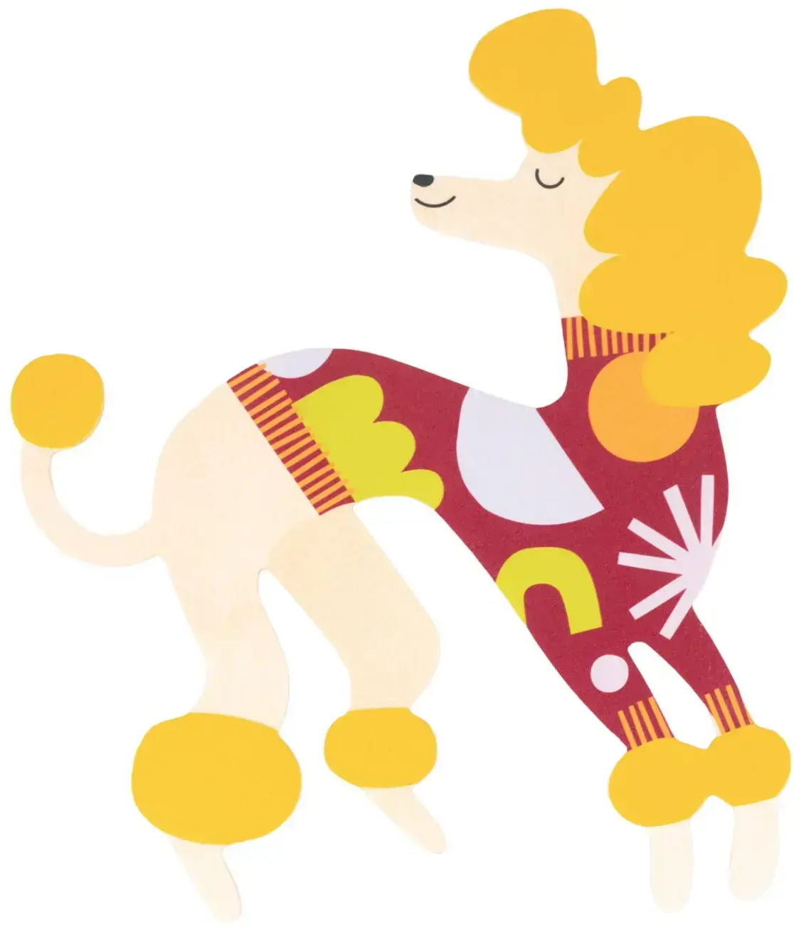 Ozdoba na zeď Milin Pompom the Poodle uni