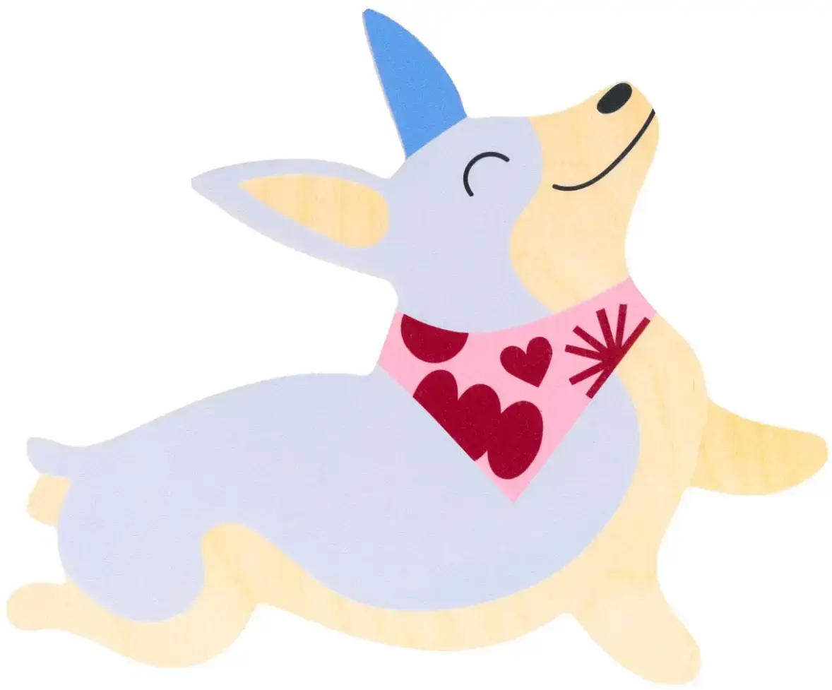 Ozdoba na zeď Milin Charlie the Corgie uni