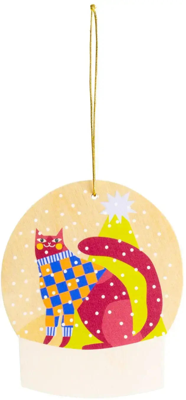 Dřevěná ozdoba Milin Snow globe uni