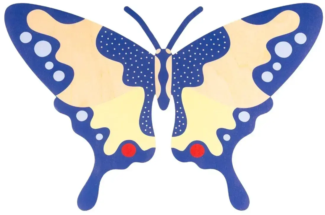 Ozdoba na zeď Milin Swallowtail Butterfly uni