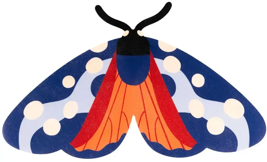 Ozdoba na zeď Milin Six-spot Burnet uni