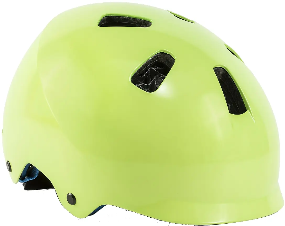 Dětská cyklistická přilba Bontrager Jet WaveCel Youth - vis green/royal 50-55