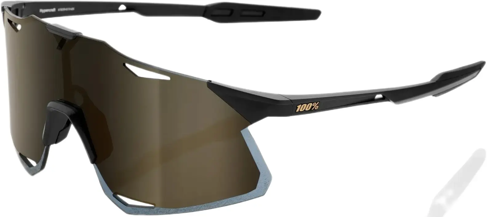 Sluneční brýle 100% Hypercraft - Matte Black - Soft Gold Mirror Lens uni