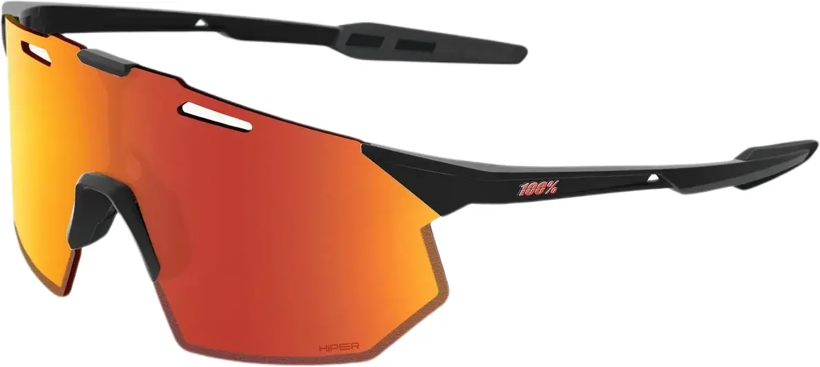 Sluneční brýle 100% Hypercraft SQ - Soft Tact Black - Hiper Red Multilayer Mirror Lens uni