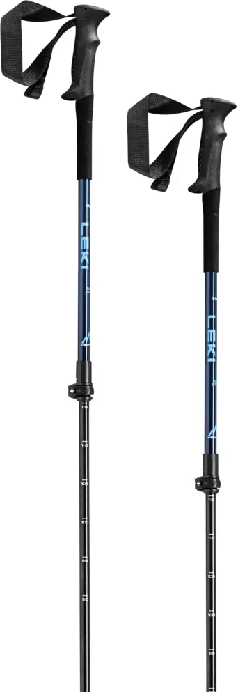 Dětské skialpinistické hole Leki Guide Lite Jr. - denimblue/darkblue/cyan 90-120