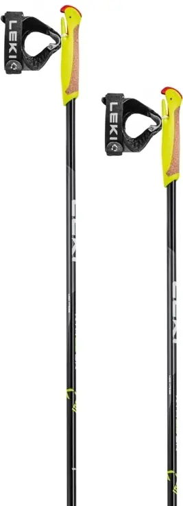 Dětské běžkařské hole Leki XTA 5.5 Jr. - black/white/neon yellow 110