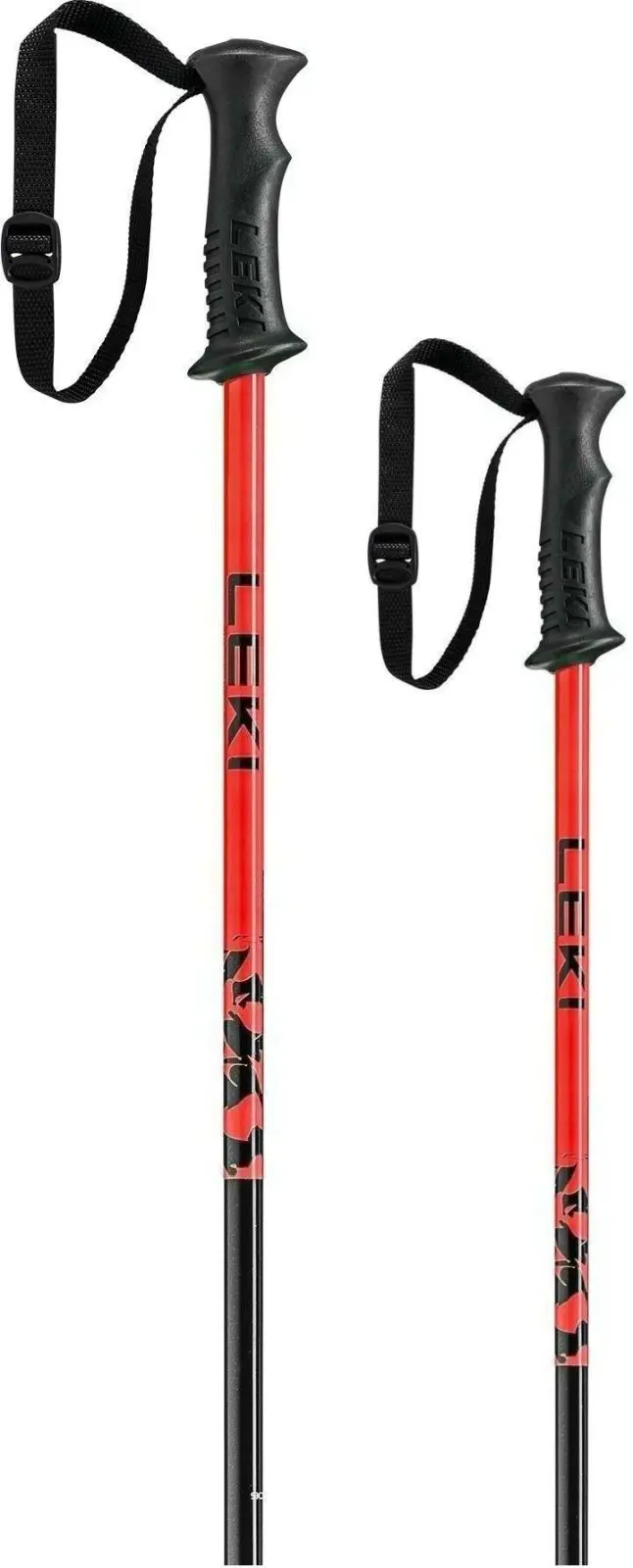 Dětské lyžařské hole Leki Rider - black/bright red 70
