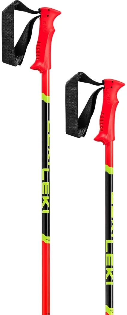 Dětské lyžařské hole Leki Racing Kids - bright red/black/neon yellow 85
