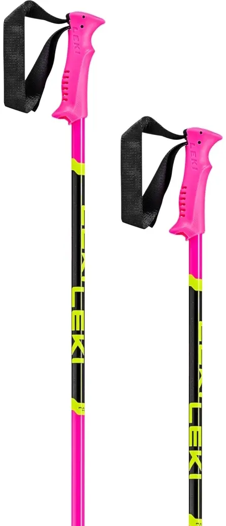 Dětské lyžařské hole Leki Racing Kids - neon pink/black/neon yellow 80