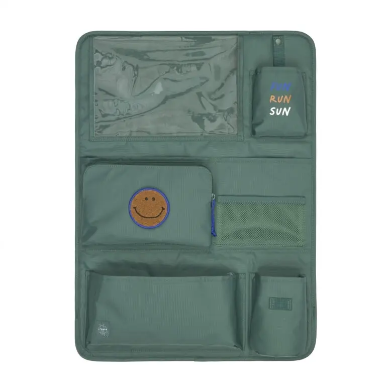 Kapsář do auta Lassig Car Wrap-to-Go Little Gang dark green uni