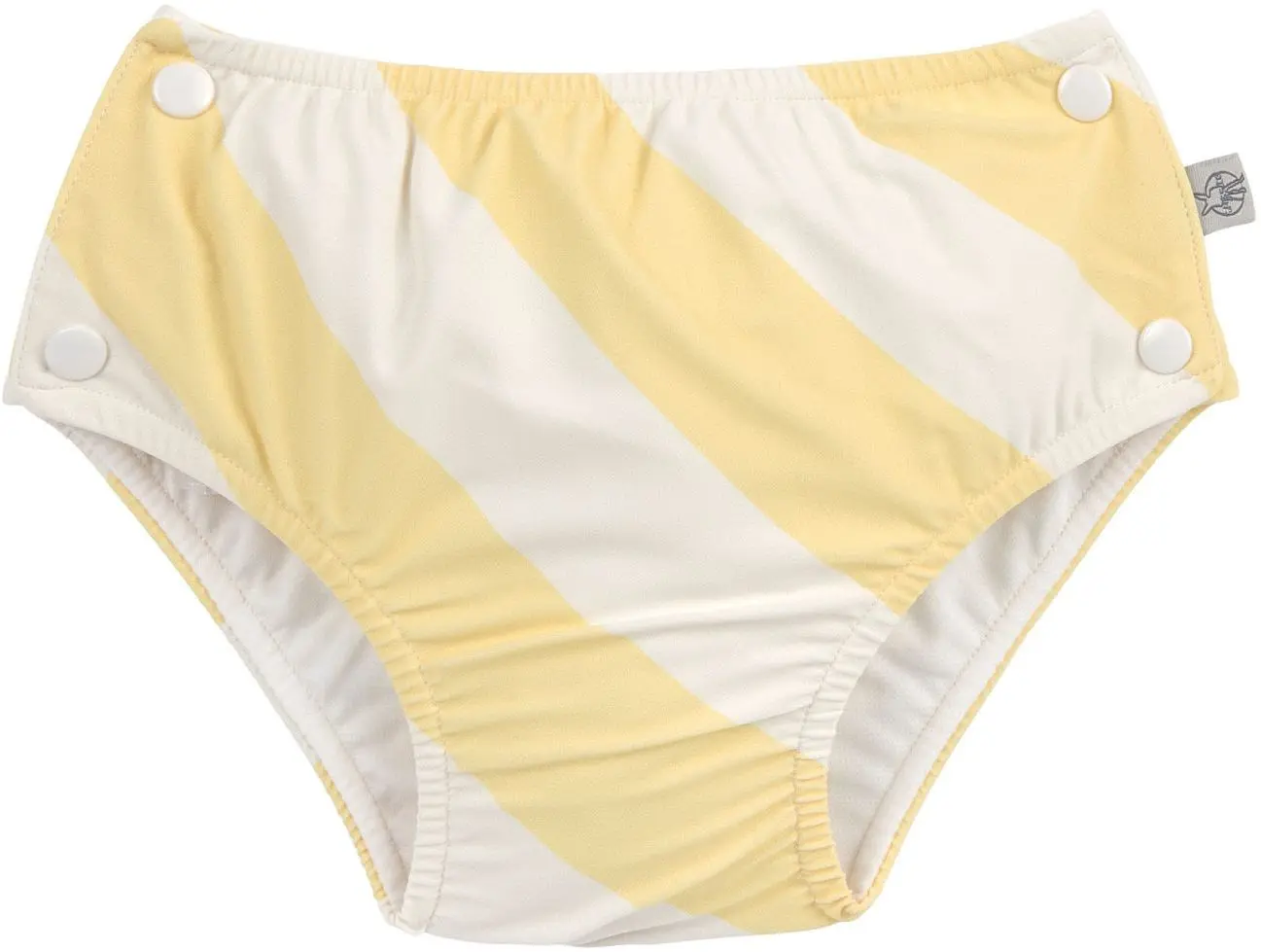Dětské plavky s plenkou Lassig Snap Swim Diaper - stripes pale yellow/sea salt 74-80