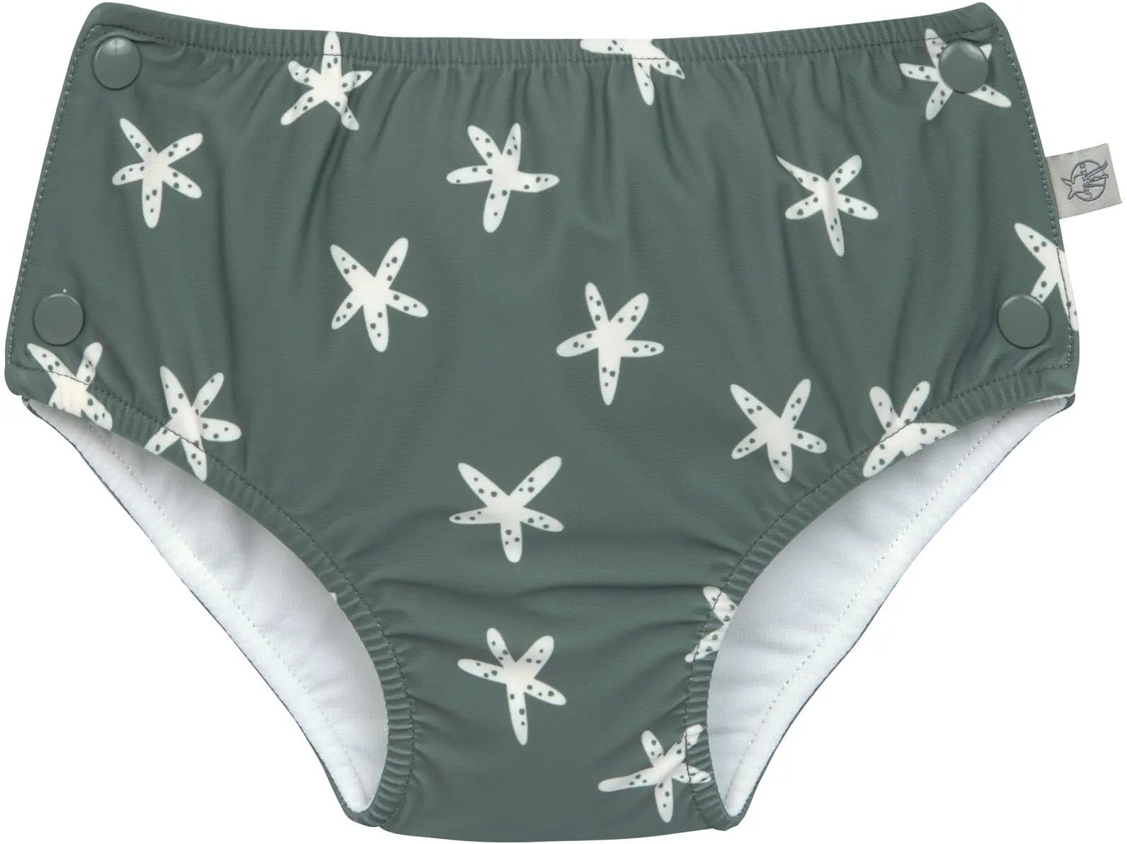 Dětské plavky s plenkou Lassig Starfish Deep Olive 74-80