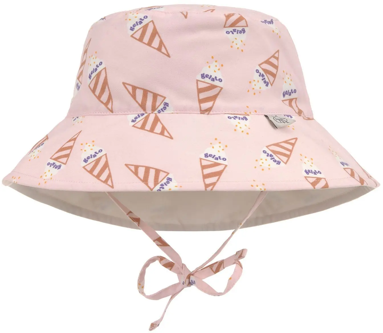 Dětský klobouk Lassig Sun Protection Bucket Hat - ice cream pale pink 48-51