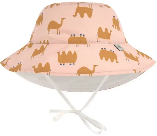 Dětský klobouk Lassig Sun Protection Bucket Hat camel pink 46-49