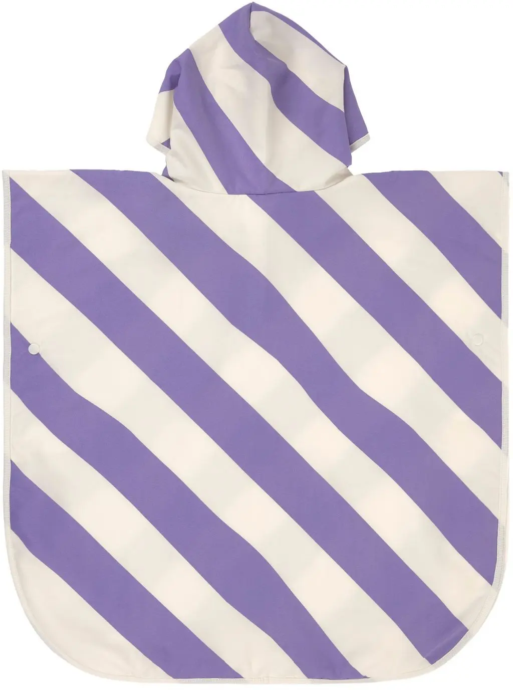 Plážové pončo Lassig Beach Poncho - stripes purple/sea salt uni