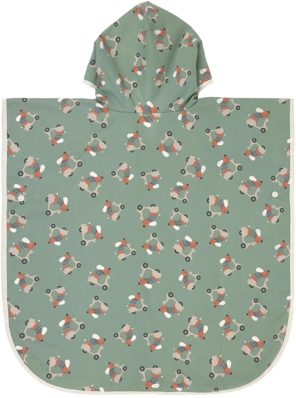 LÄSSIG pončo scooter/dog green
