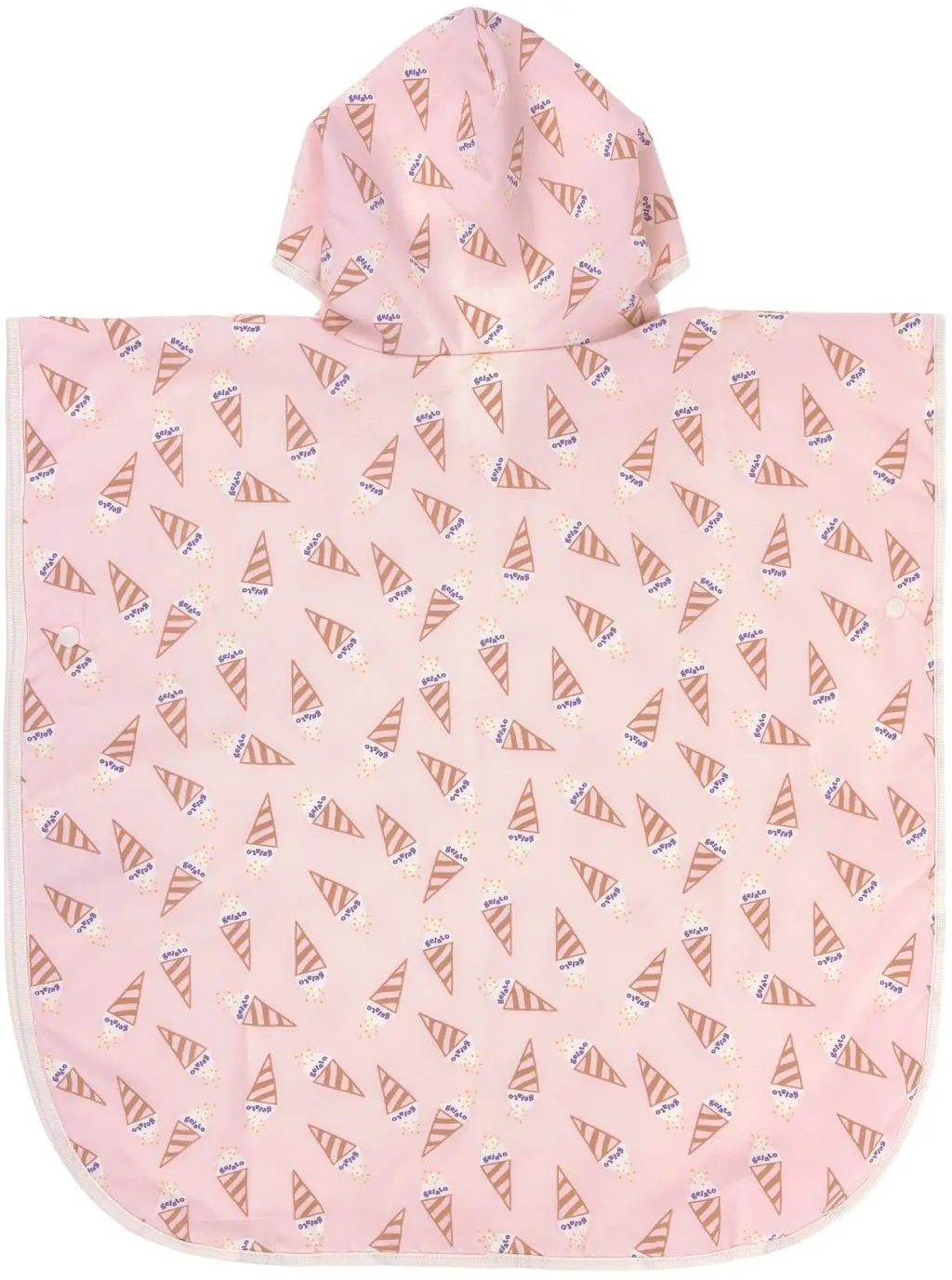 LÄSSIG pončo ice cream pale pink