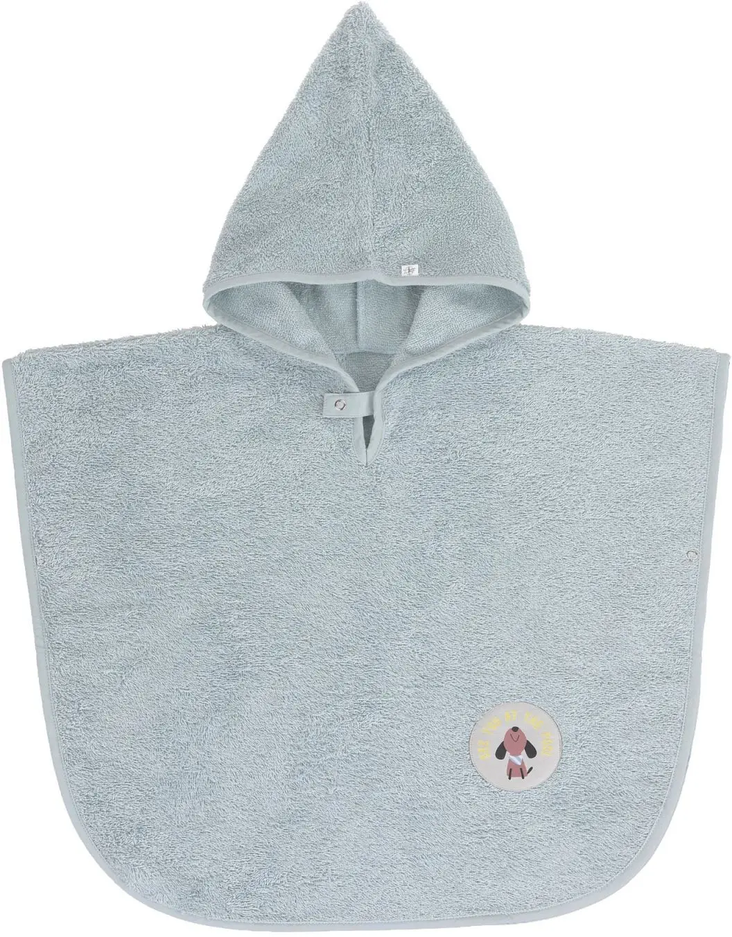 Plážové pončo Lassig Terry Poncho - illusion blue uni